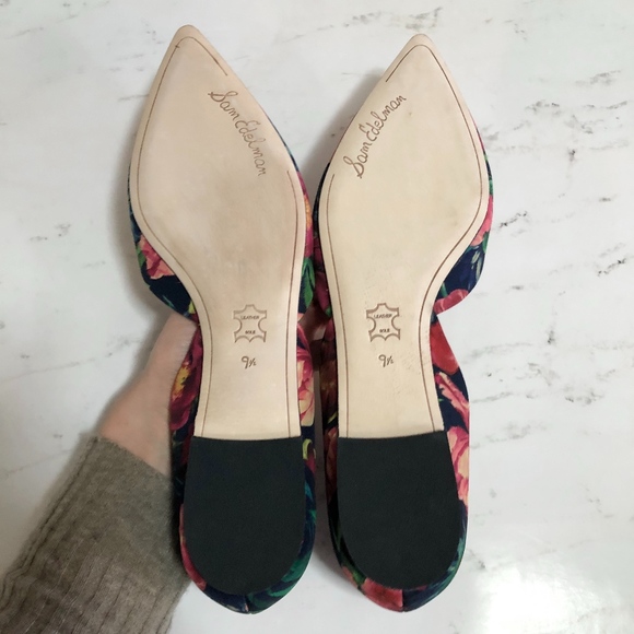 Sam Edelman Rodney Tropical Floral Pointed Flats - Picture 6 of 7